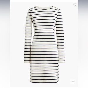 NWT Striped button shoulder mini dress